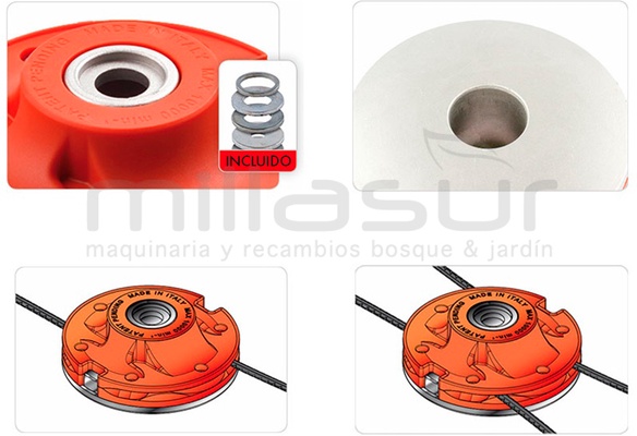 Cabezal Desbrozadora Universal Nylsaw Diente Tiburon Whips 